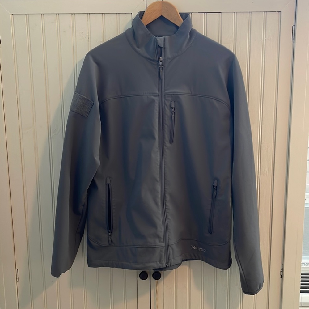 Marmot light zippered jacket grey size XL